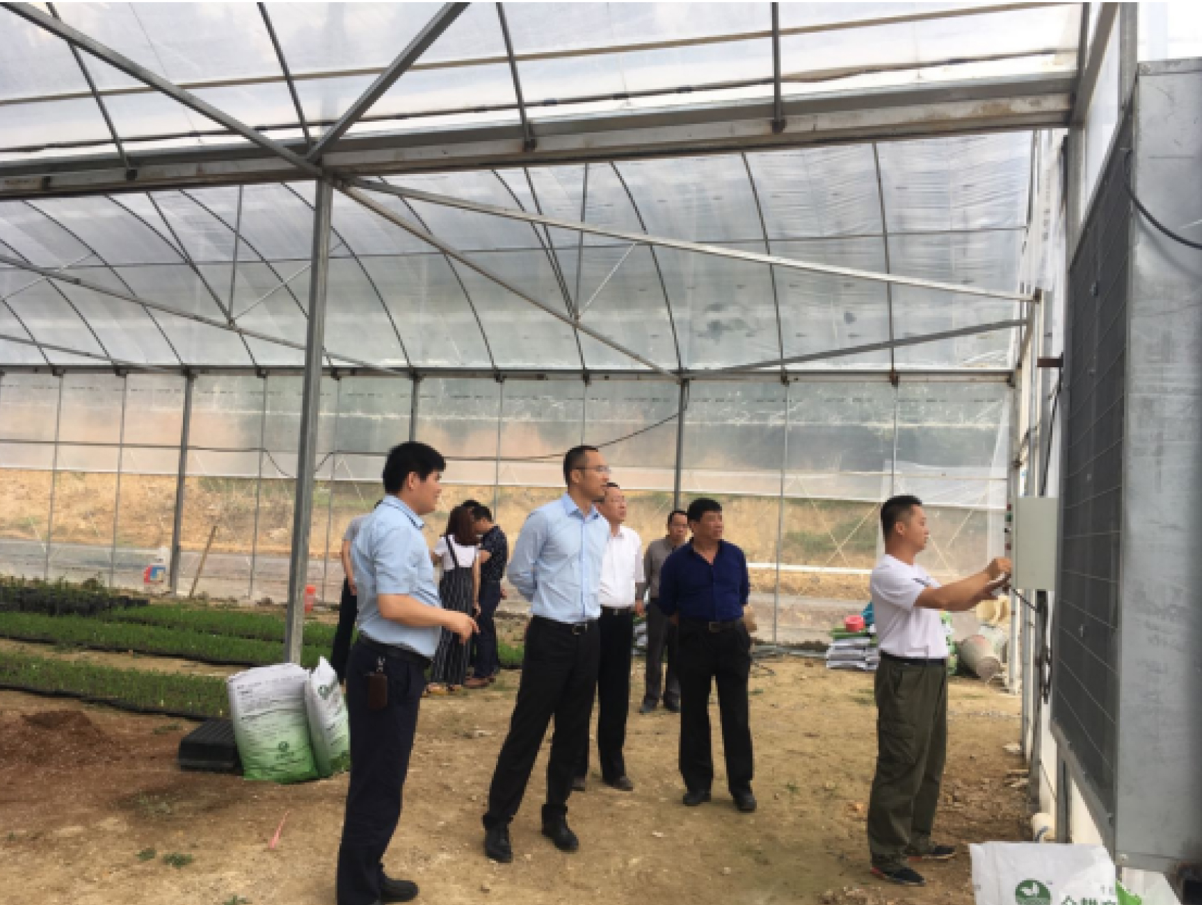 領導關心視察志同道合生态農業種植基地(dì / de)